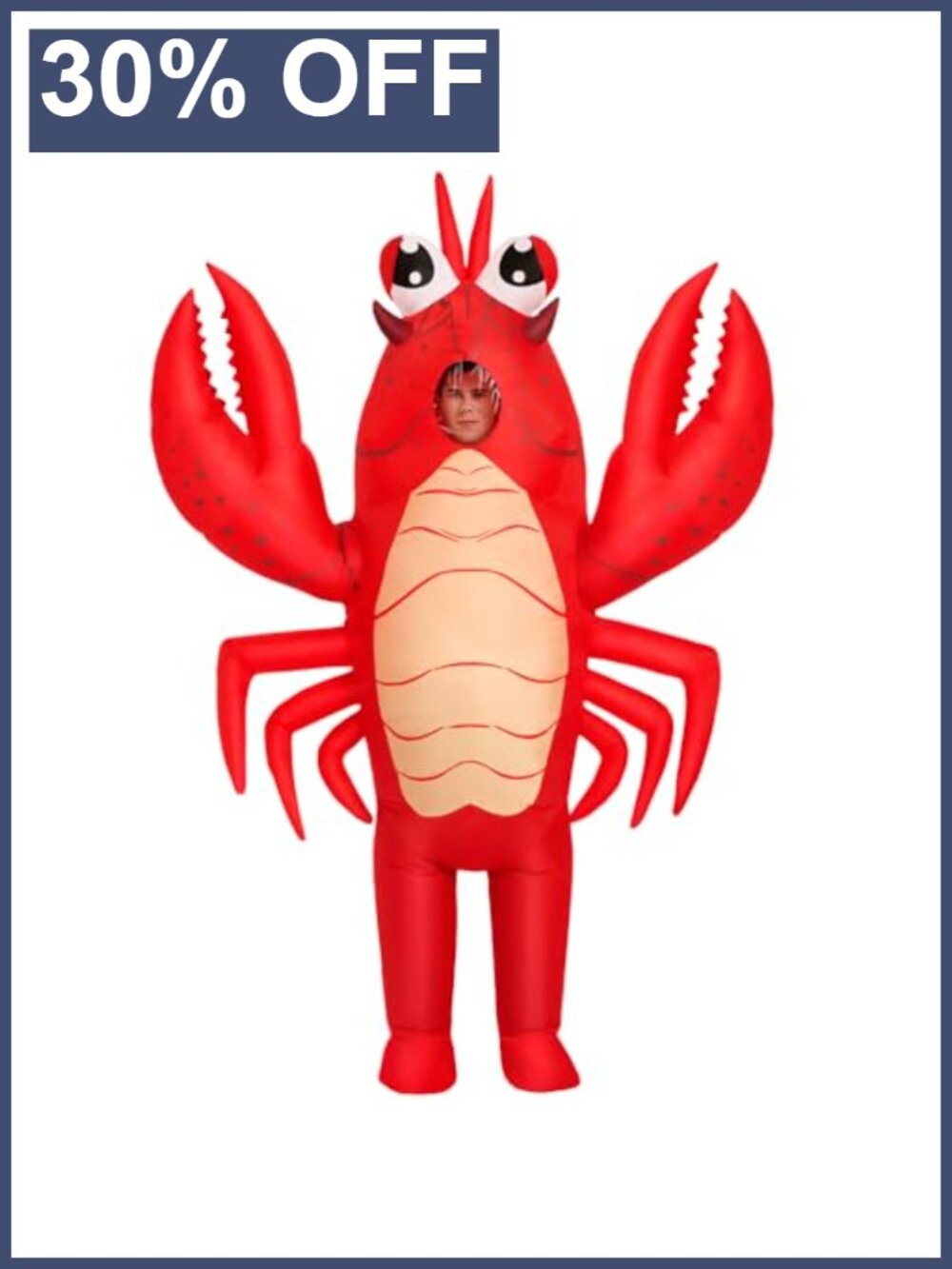 Inflatable Lobster Costume Adult Blow Up Crawfish Suit Funny Party Halloween